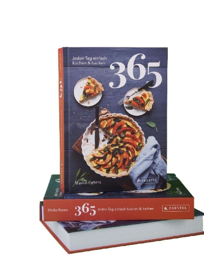 Buchcover und Innenansicht für das Buch: 365: Jeden Tag einfach kochen & backen