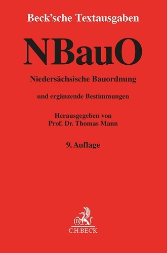 Buchcover und Innenansicht für das Buch: Niedersächsische Bauordnung. NBauO
