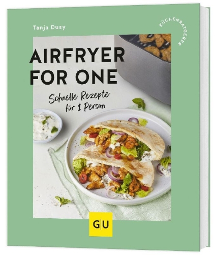 Buchcover und Innenansicht für das Buch: Airfryer for One
