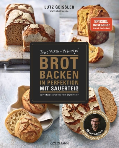 Buchcover und Innenansicht für das Buch: Brot backen in Perfektion mit Sauerteig