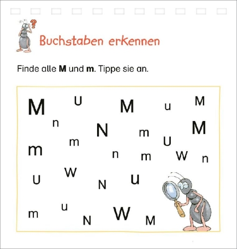 Buchcover und Innenansicht für das Buch: BOOKii Fit für Deutsch Interaktiver Lernspaß 1. Klasse