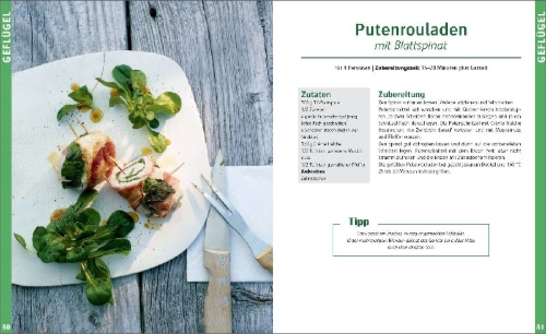 Buchcover und Innenansicht für das Buch: Gasgrill - Die besten Rezepte für Fleisch, Fisch, Gemüse, Desserts, Grillsaucen, Dips, Marinaden u.v.m. Bewusst grillen und genießen