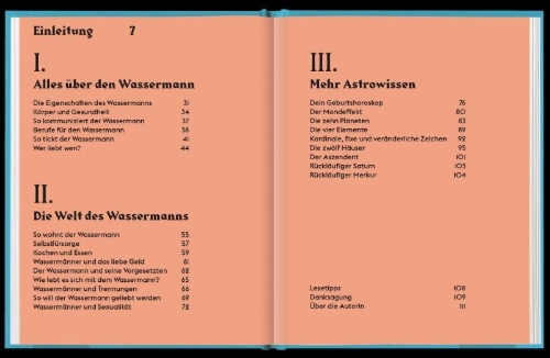 Buchcover und Innenansicht für das Buch: SEEING STARS Aquarius