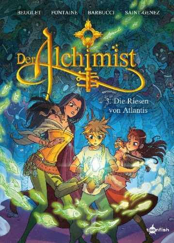 Buchcover und Innenansicht für das Buch: L'alchimiste 3