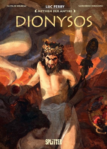 Buchcover und Innenansicht für das Buch: Mythen der Antike: Dionysos