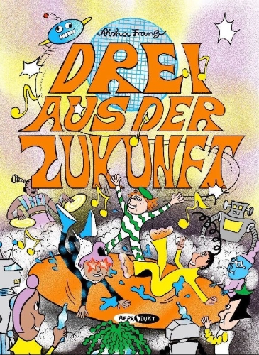 Buchcover und Innenansicht für das Buch: Drei aus der Zukunft 2