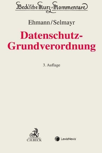 Buchcover und Innenansicht für das Buch: DS-GVO