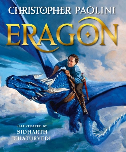 Buchcover und Innenansicht für das Buch: Eragon Book One (Illustrated Edition)