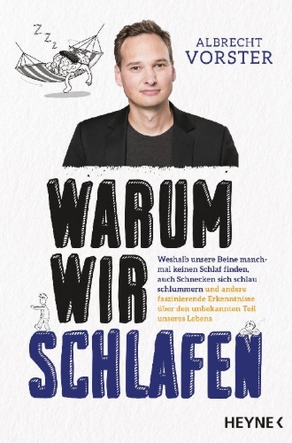 Buchcover und Innenansicht für das Buch: Warum wir schlafen