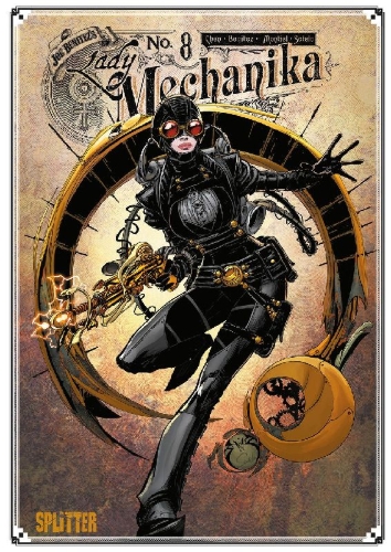 Buchcover und Innenansicht für das Buch: Lady Mechanika. Band 8