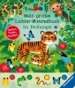 Buchcover und Innenansicht für das Buch: Mein großes Lichter-Wimmelbuch - Im Dschungel