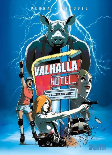 Buchcover und Innenansicht für das Buch: Valhalla Hotel. Band 2