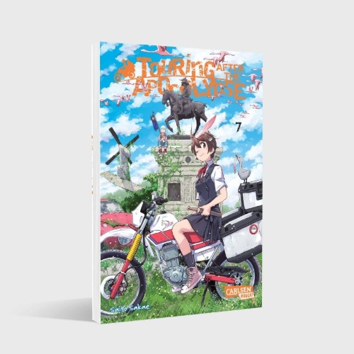Buchcover und Innenansicht für das Buch: Shuumatsu Touring
