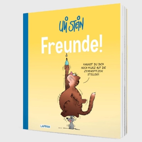 Buchcover und Innenansicht für das Buch: Uli Stein: Plötzlich Familie!: Freunde!
