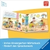 Buchcover und Innenansicht für das Buch: Mein Bilder-Wörterbuch: Im Kindergarten