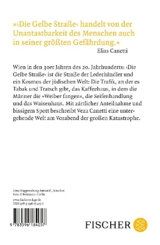 Buchcover und Innenansicht für das Buch: Die gelbe Straße