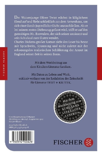 Buchcover und Innenansicht für das Buch: Oliver Twist