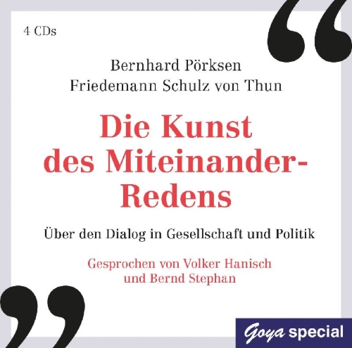 Buchcover und Innenansicht für das Buch: Die Kunst des Miteinander-Redens