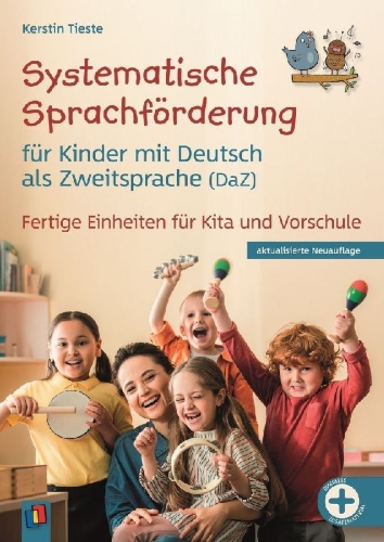 Buchcover und Innenansicht für das Buch: Systematische Sprachförderung für Kinder - mit Deutsch als Zweitsprache (DaZ)