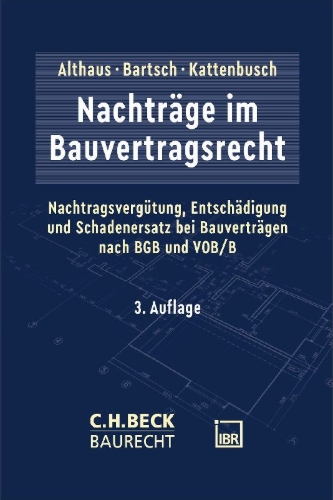 Buchcover und Innenansicht für das Buch: Nachträge im Bauvertragsrecht