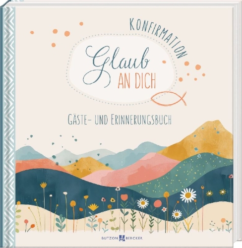 Buchcover und Innenansicht für das Buch: Konfirmation - Glaub an dich