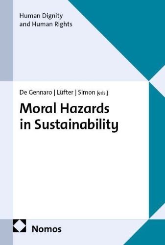 Buchcover und Innenansicht für das Buch: Moral Hazards in Sustainability
