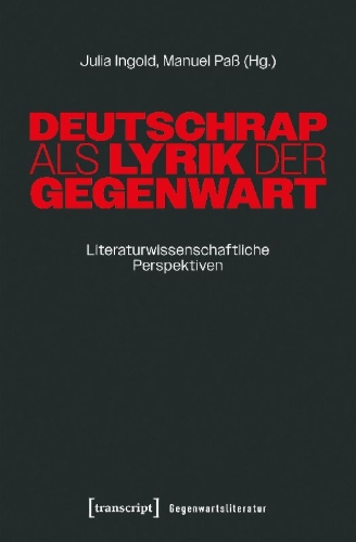 Buchcover und Innenansicht für das Buch: Deutschrap als Lyrik der Gegenwart