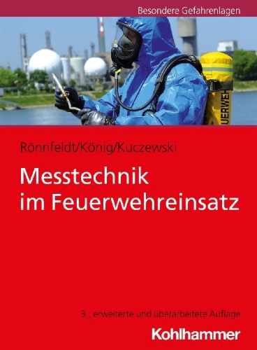 Buchcover und Innenansicht für das Buch: Messtechnik im Feuerwehreinsatz
