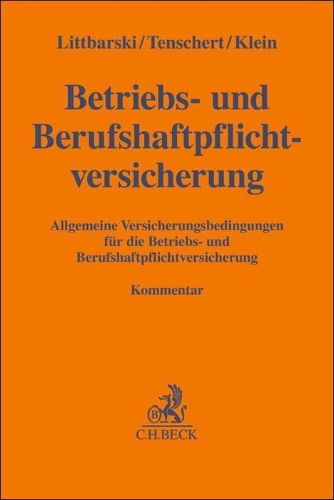 Buchcover und Innenansicht für das Buch: Betriebs- und Berufshaftpflichtversicherung