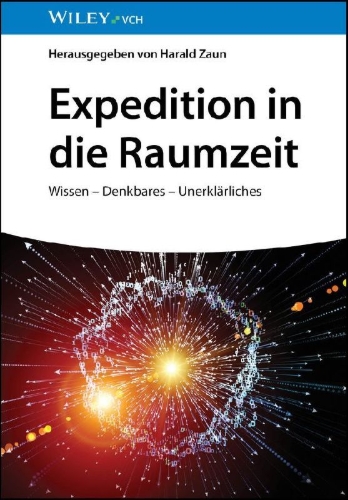Buchcover und Innenansicht für das Buch: Expedition in die Raumzeit