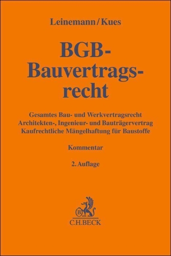 Buchcover und Innenansicht für das Buch: BGB-Bauvertragsrecht