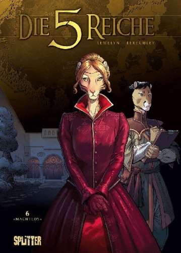 Buchcover und Innenansicht für das Buch: Die 5 Reiche. Band 6