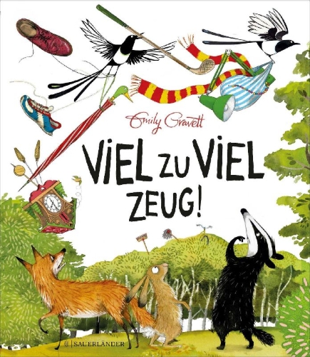 Buchcover und Innenansicht für das Buch: Viel zu viel Zeug!