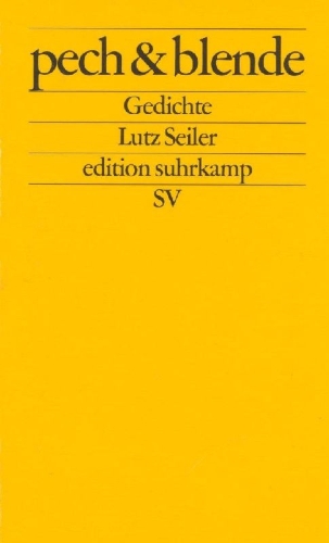 Buchcover und Innenansicht für das Buch: pech und blende