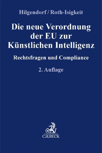 Buchcover und Innenansicht für das Buch: Die neue Verordnung der EU zur Künstlichen Intelligenz