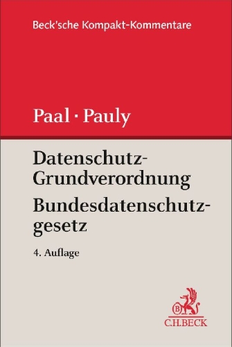 Buchcover und Innenansicht für das Buch: Datenschutz-Grundverordnung Bundesdatenschutzgesetz. DS-GVO BDSG