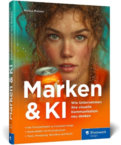 Buchcover und Innenansicht für das Buch: Marken und KI