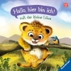 Buchcover und Innenansicht für das Buch: "Hallo, hier bin ich!", ruft der kleine Löwe - Erste Vorlesegeschichte für Kinder ab 1 Jahr