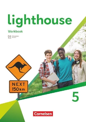 Buchcover und Innenansicht für das Buch: Lighthouse Band 5 - 9. Schuljahr - General Edition - Workbook mit Audios, Erklärfilmen und Lösungen
