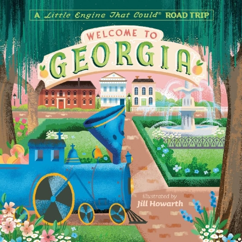 Buchcover und Innenansicht für das Buch: Welcome to Georgia: A Little Engine That Could Road Trip