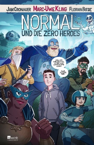 Buchcover und Innenansicht für das Buch: Normal und die Zero Heroes