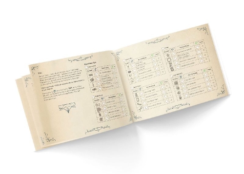 Buchcover und Innenansicht für das Buch: Jagd durch den Orient-Express - Rätsel-Adventskalender