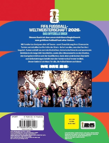 Buchcover und Innenansicht für das Buch: FIFA World Cup 2026: The Official Guide