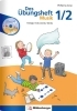 Buchcover und Innenansicht für das Buch: Das Übungsheft Musik 1/2