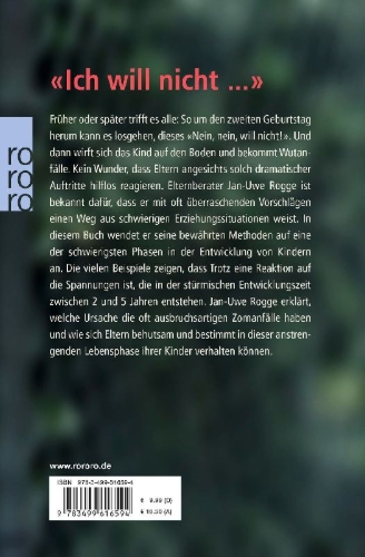 Buchcover und Innenansicht für das Buch: Wenn Kinder trotzen