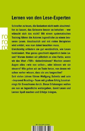 Buchcover und Innenansicht für das Buch: Schneller lesen - besser verstehen für Jugendliche