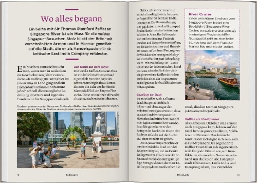 Buchcover und Innenansicht für das Buch: Baedeker SMART Reiseführer Singapur