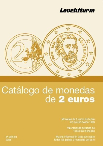 Buchcover und Innenansicht für das Buch: Catálogo de monedas de 2 euros