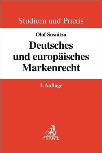 Buchcover und Innenansicht für das Buch: Deutsches und europäisches Markenrecht