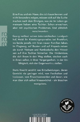 Buchcover und Innenansicht für das Buch: weg